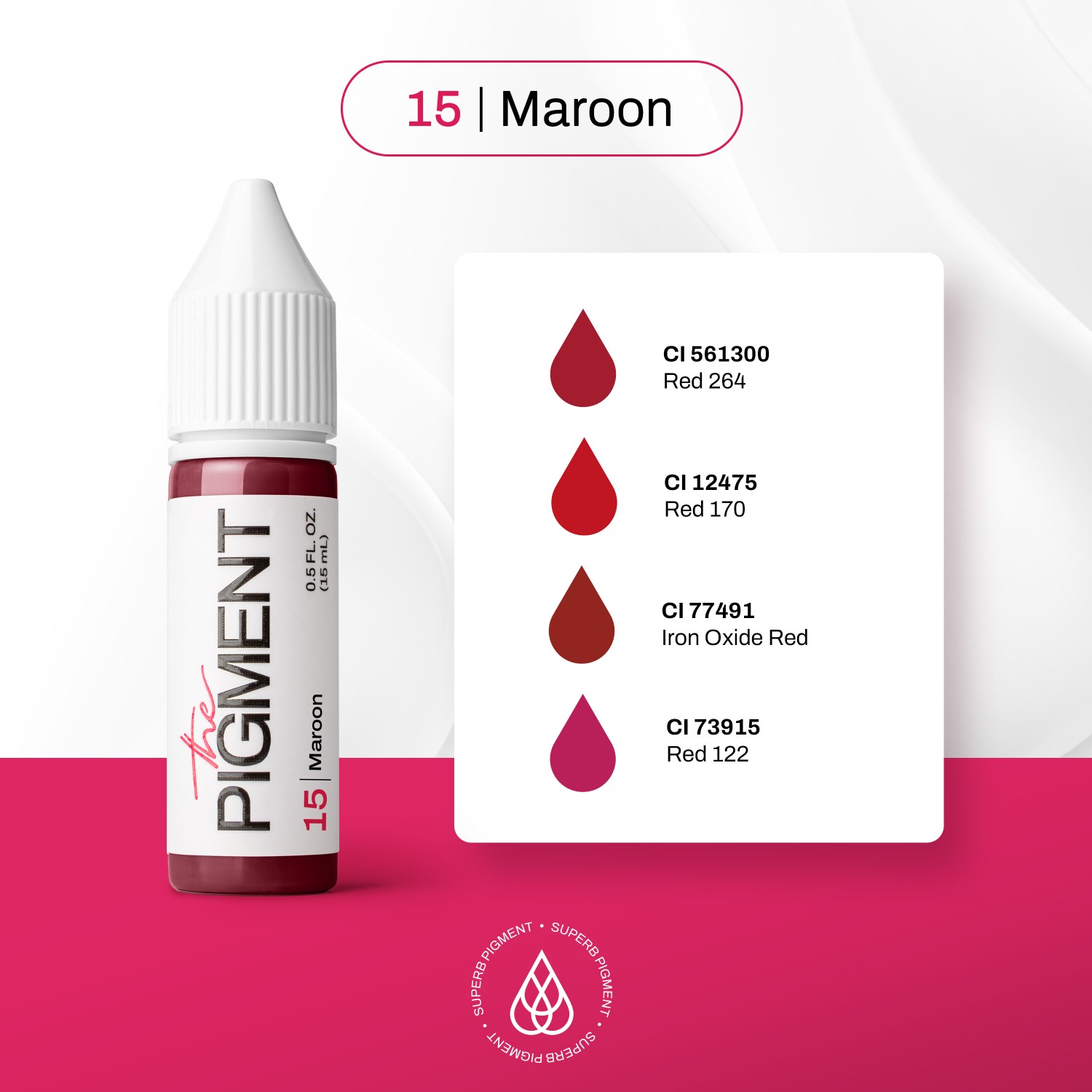THE PIGMENT ტუჩის პიგმენტი Maroon 15 მლ.